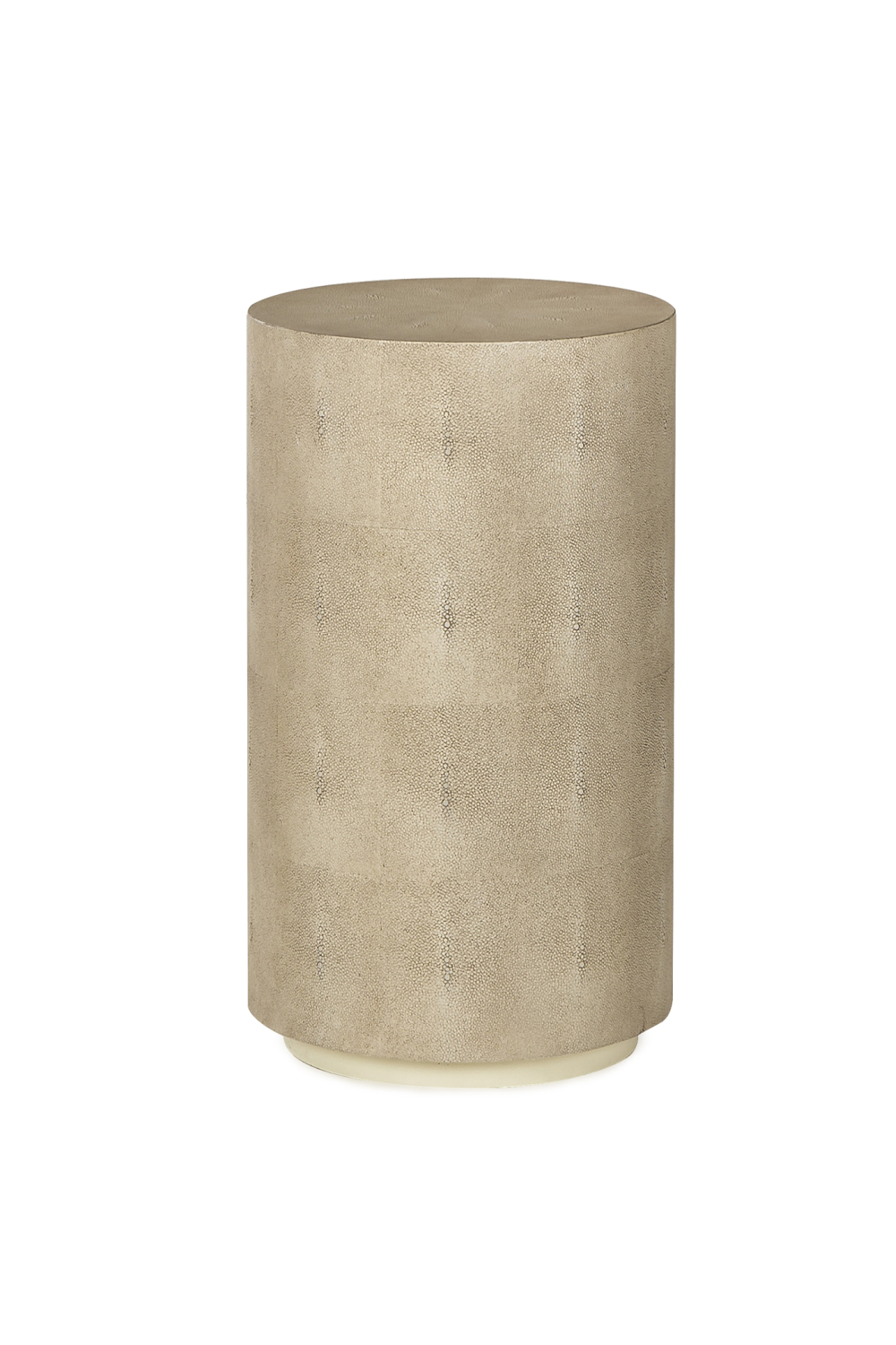 Ivory Shagreen Cylindrical Side Table S | Andrew Martin Braden