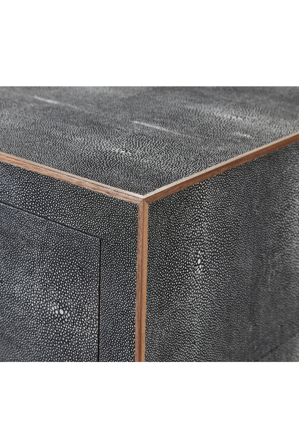 Gray Shagreen with Drawer Bedside Table | Andrew Martin Fitz | OROA