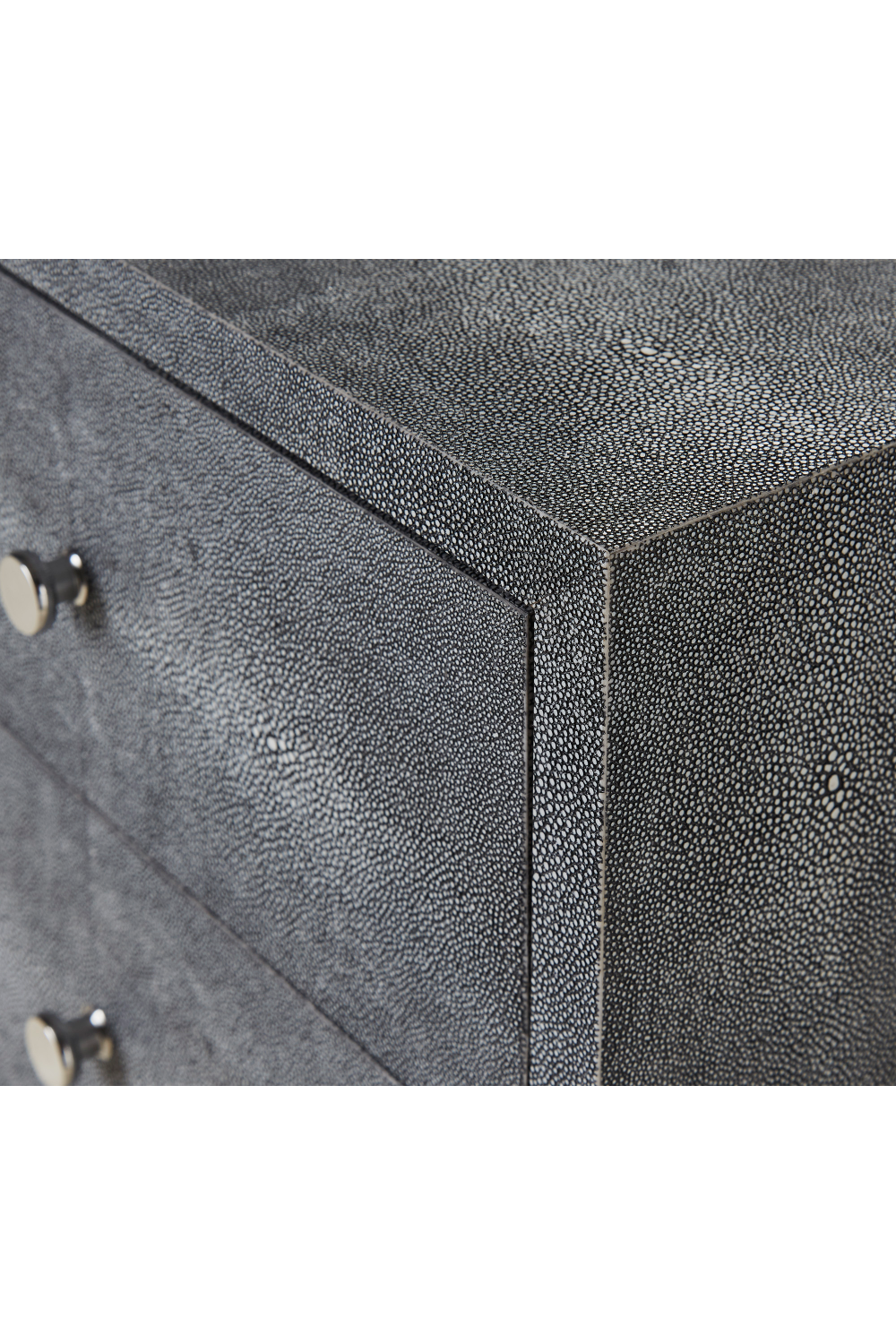 Gray Shagreen Three Drawers Side Table | Andrew Martin Georgia | OROA