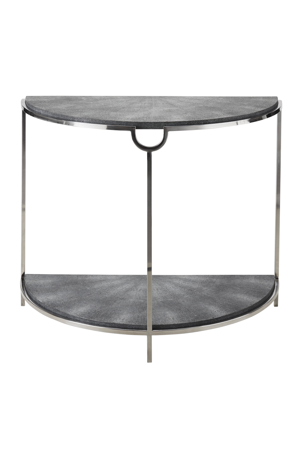 Half Moon Gray Shagreen Console Table | Andrew Martin Elise | OROA