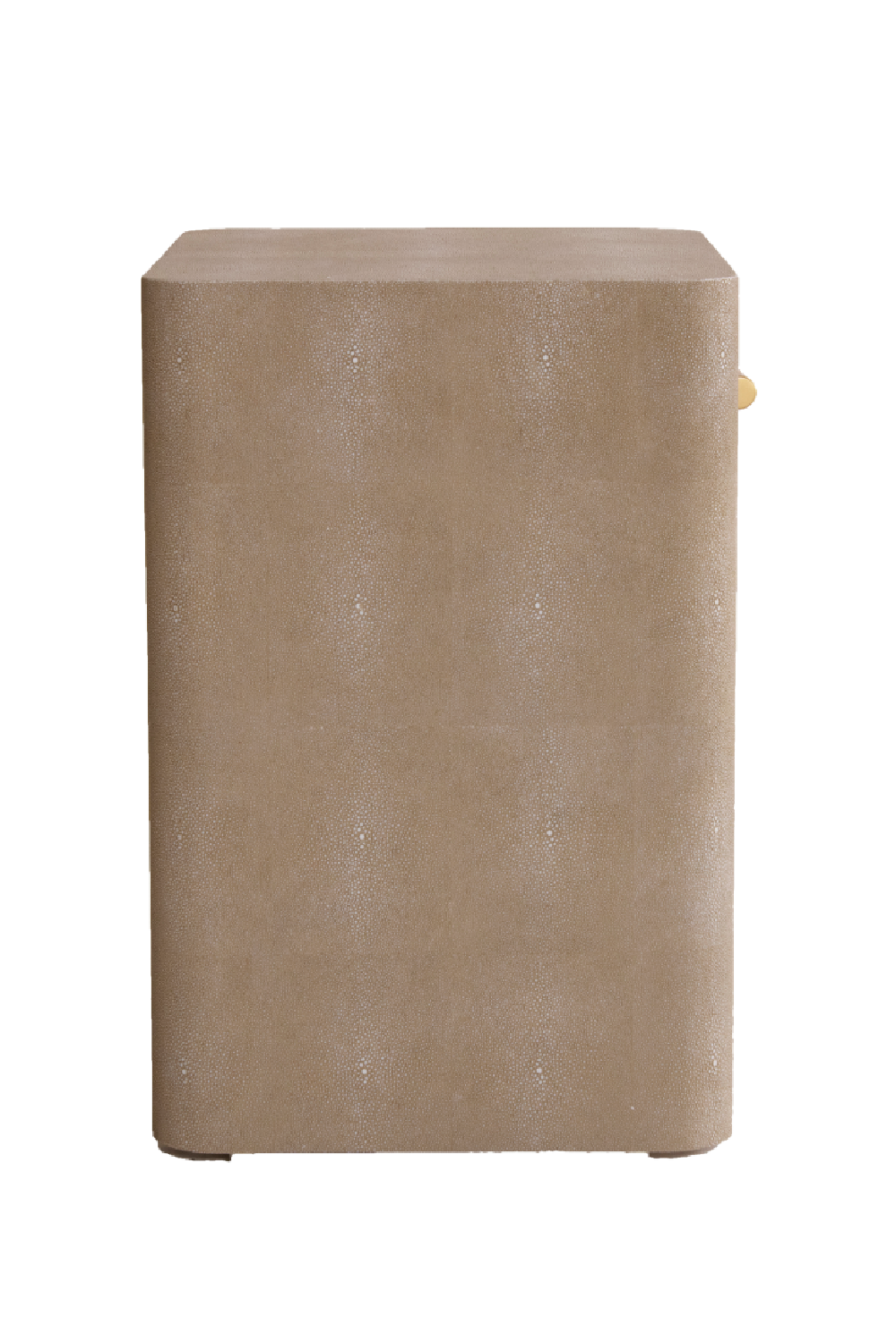 Cream Shagreen Minimalist Bedside Table | Andrew Martin Moby | OROA