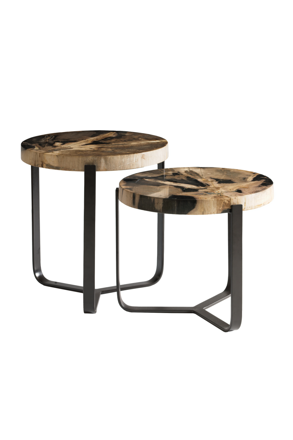 Tripod Leg Wooden Nesting Side Tables | Andrew Martin Nova | OROA.com