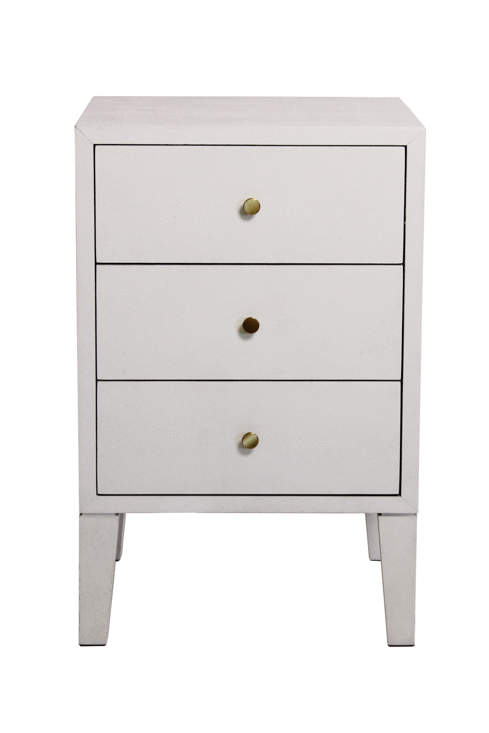 White Shagreen Bedside Table | Andrew Martin Georgia | OROA