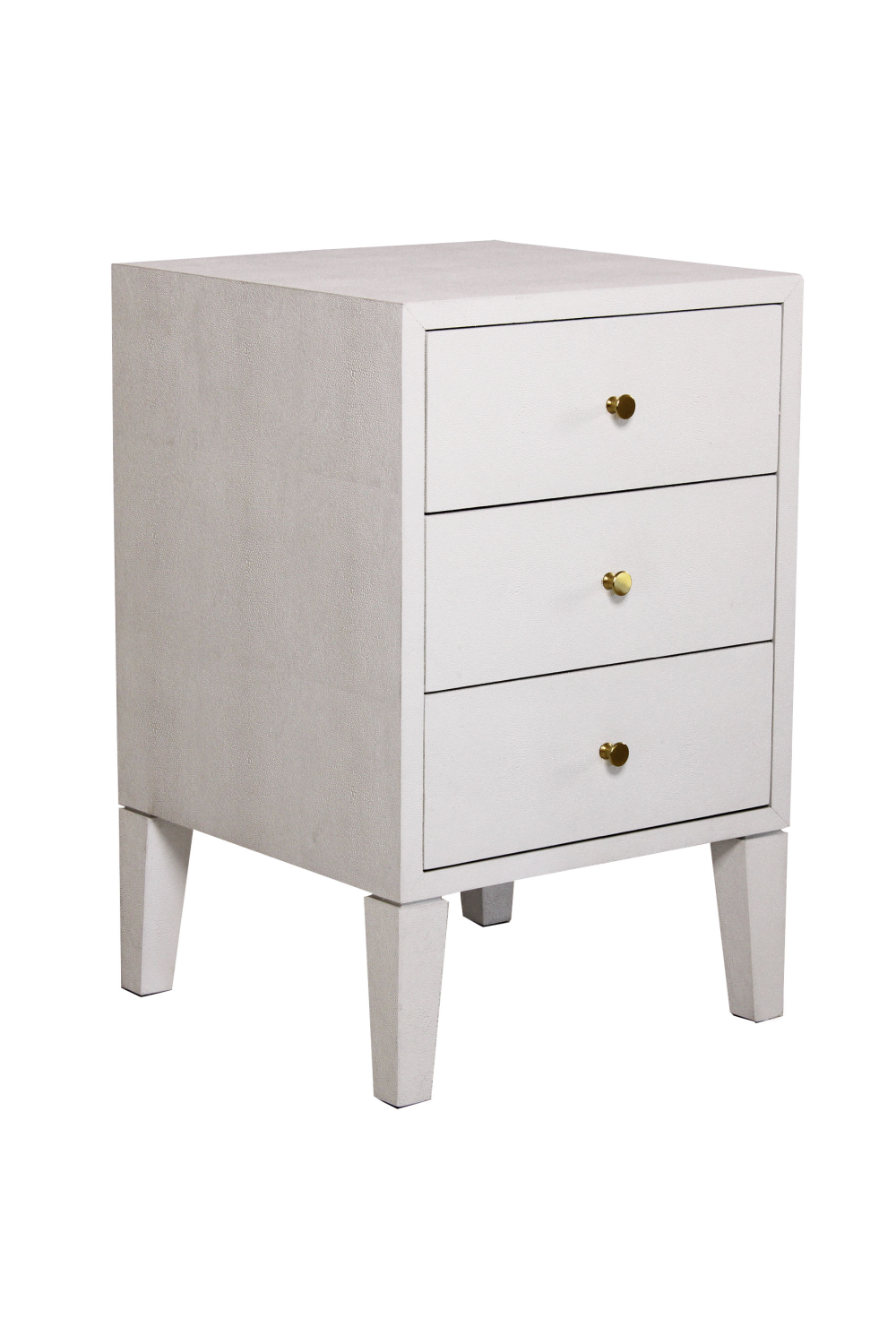 White Shagreen Bedside Table | Andrew Martin Georgia | OROA