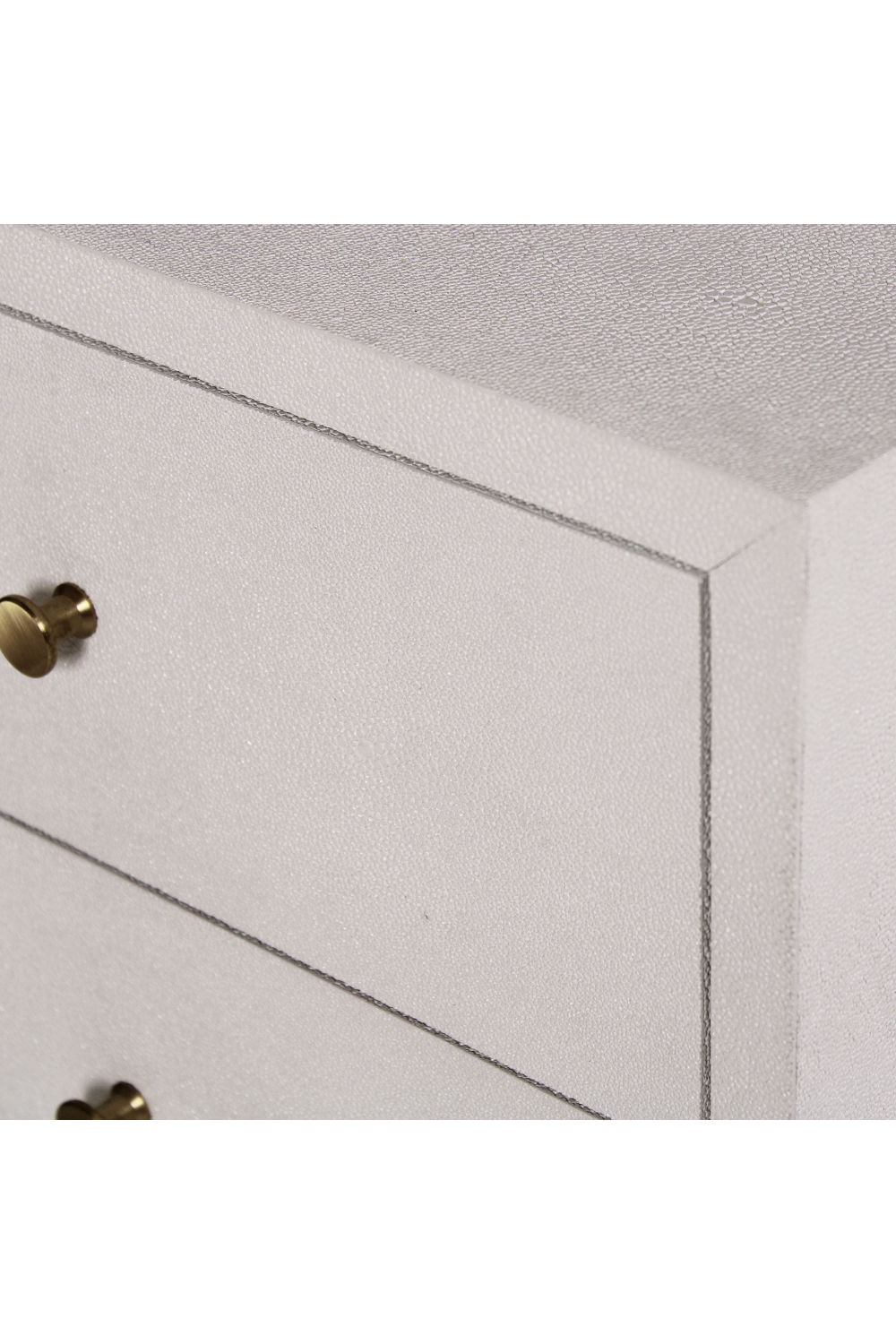 White Shagreen Bedside Table | Andrew Martin Georgia | OROA