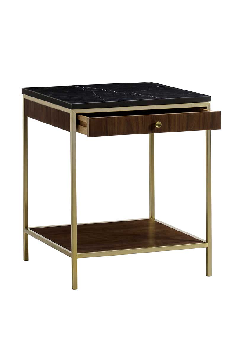 Black Marble Top Square Side Table S | Andrew Martin Chester | Oroa.com