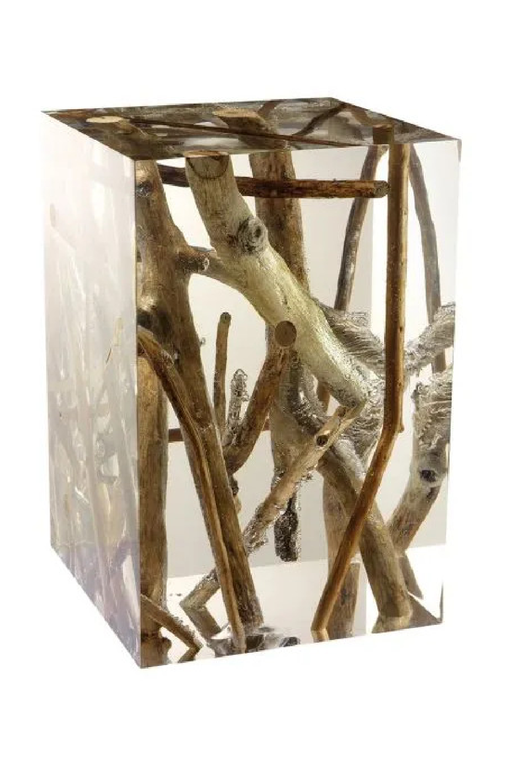 Acrylic Wood Side Table | Andrew Martin Spur | Oroa.com