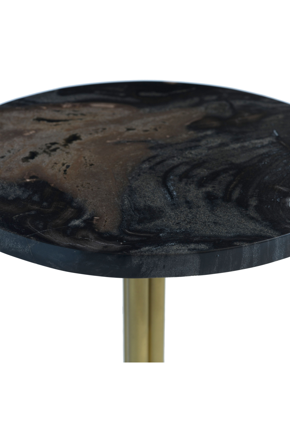 Petrified Wood Tripod Side Table | Andrew Martin Epiphany | Oroa.com