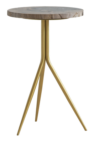 Petrified Wood Tripod Side Table | Andrew Martin Epiphany | Oroa.com