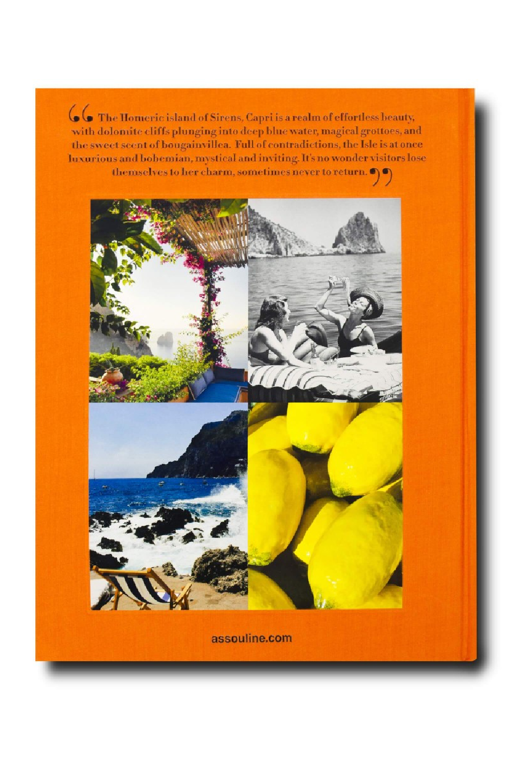 Travel Linen Hardcover Book | Assouline Capri Dolce Vita | Oroa.com