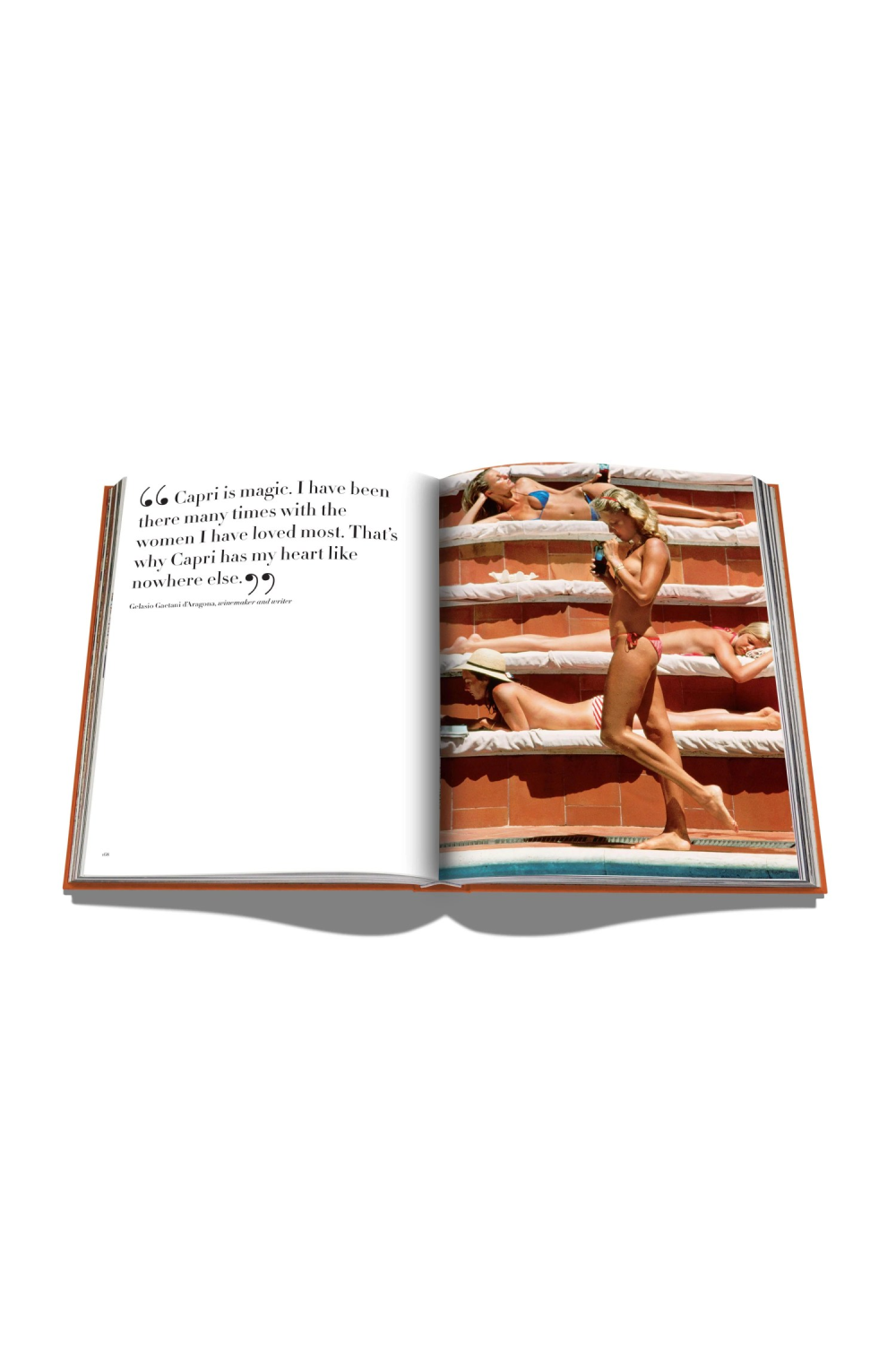 Travel Linen Hardcover Book | Assouline Capri Dolce Vita | Oroa.com