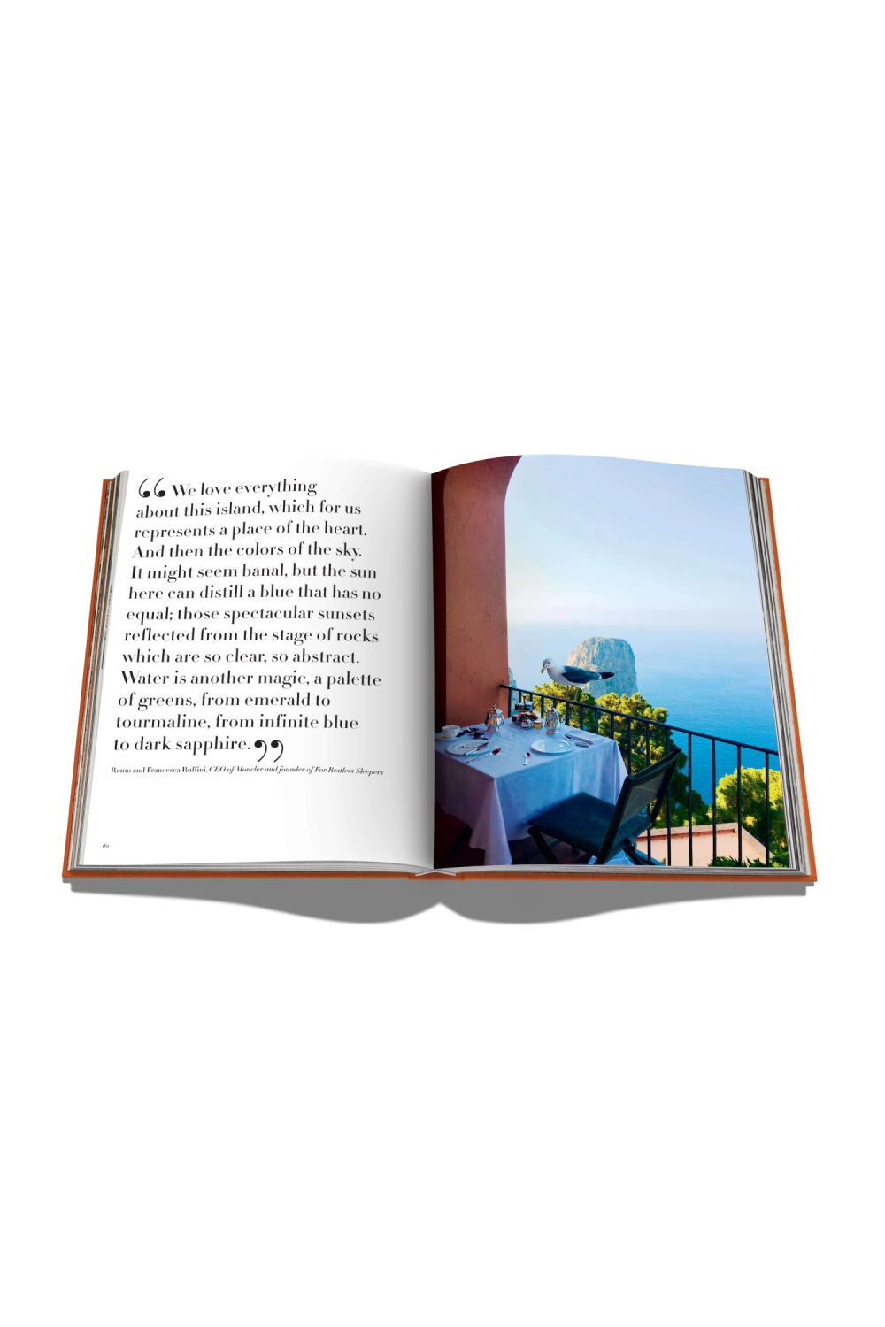 Travel Linen Hardcover Book | Assouline Capri Dolce Vita | Oroa.com