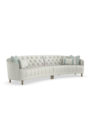   Nail-Trimmed Tufted Sofa | Oroa.com
