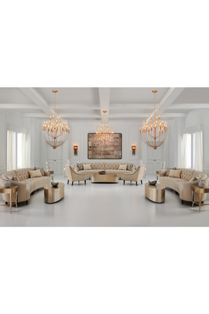   Nail-Trimmed Tufted Sofa | Oroa.com