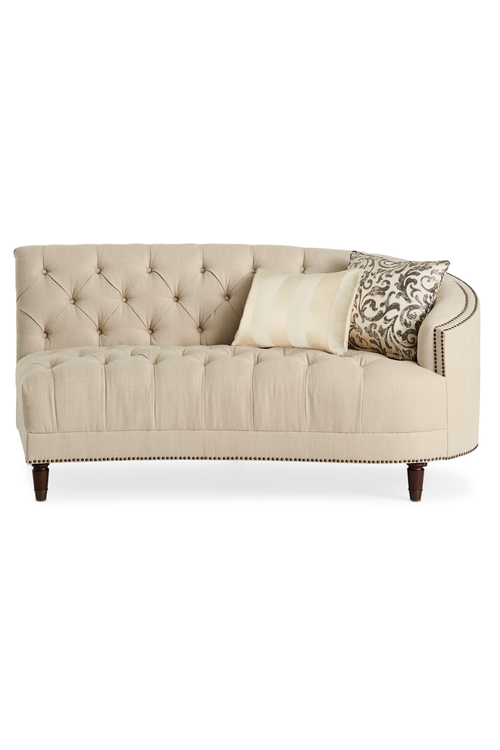   Nail-Trimmed Tufted Sofa | Oroa.com
