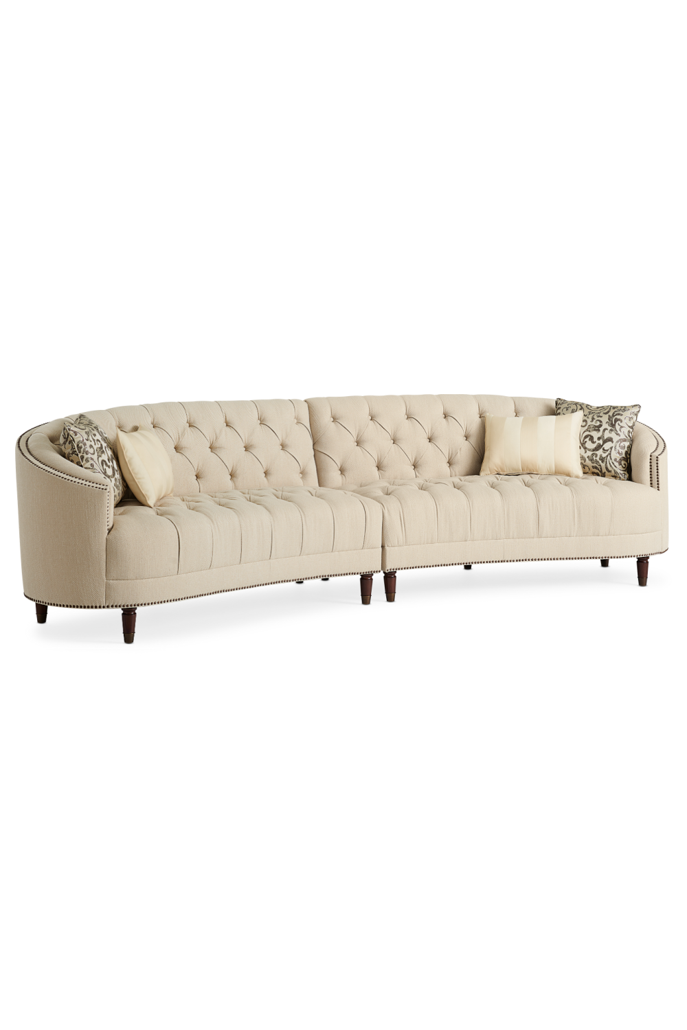 Nail-Trimmed Tufted Sofa | Caracole Laf | Oroa.com