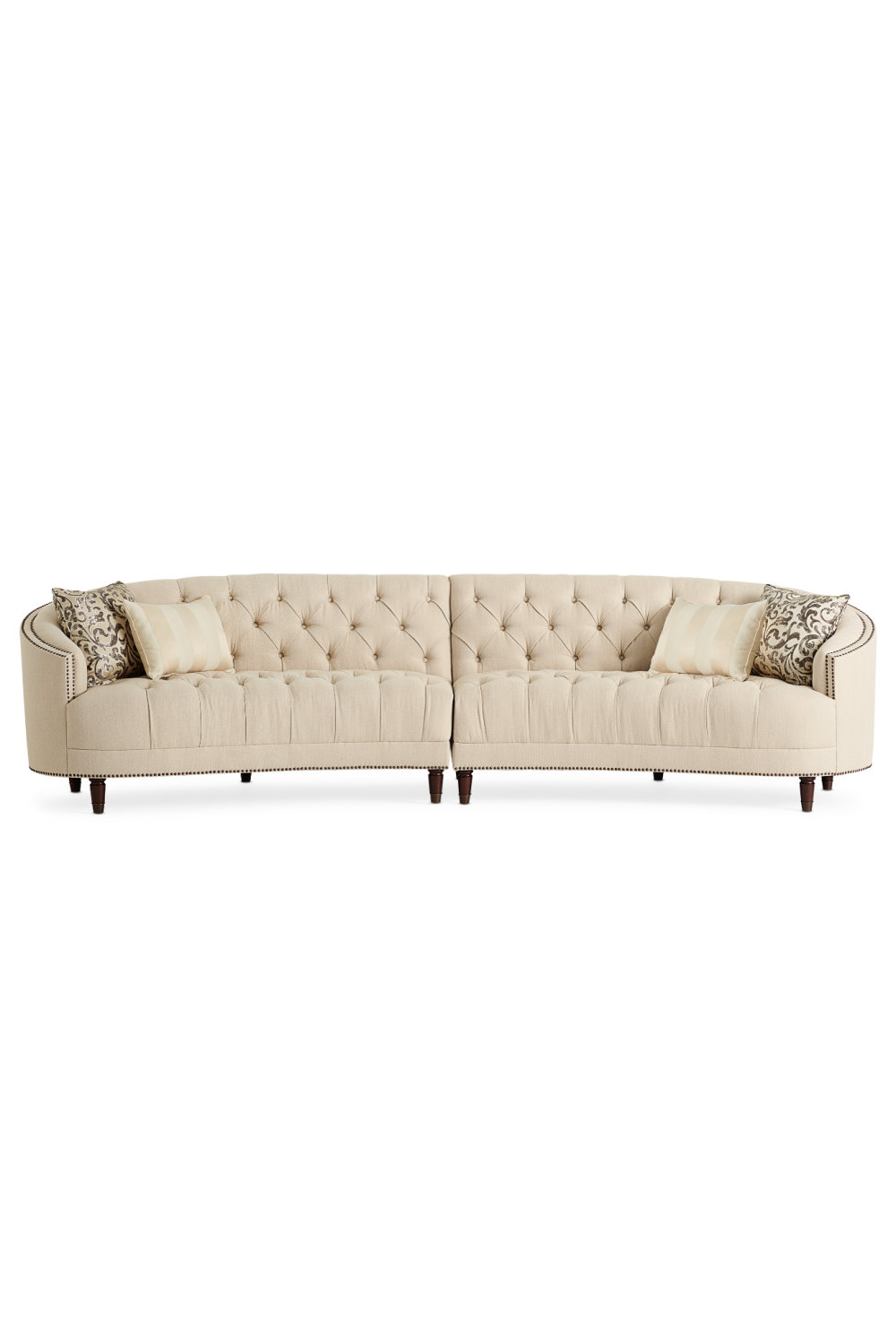 Nail-Trimmed Tufted Sofa | Caracole Laf | Oroa.com