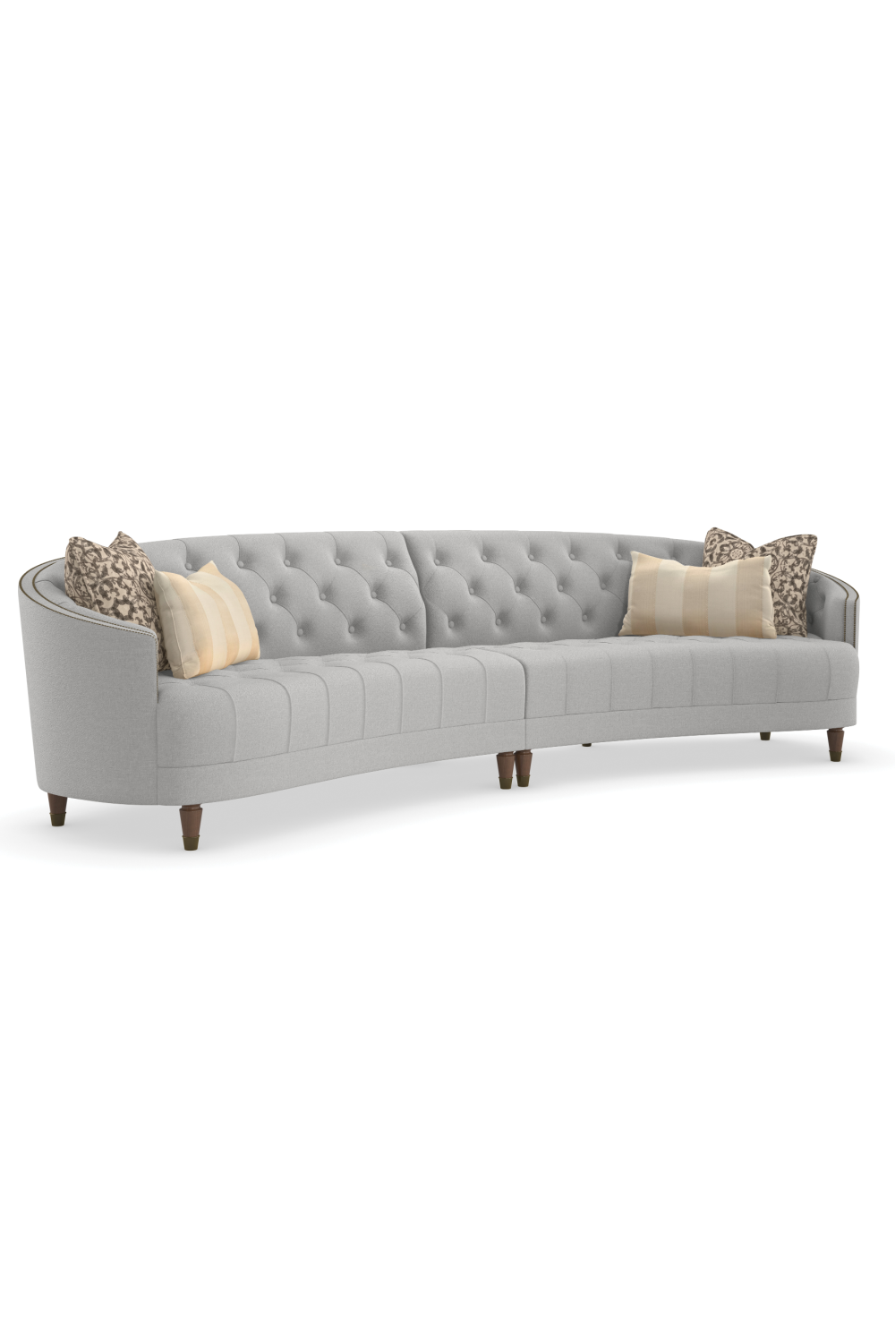 Nail-Trimmed Tufted Sofa | Caracole Laf | Oroa.com