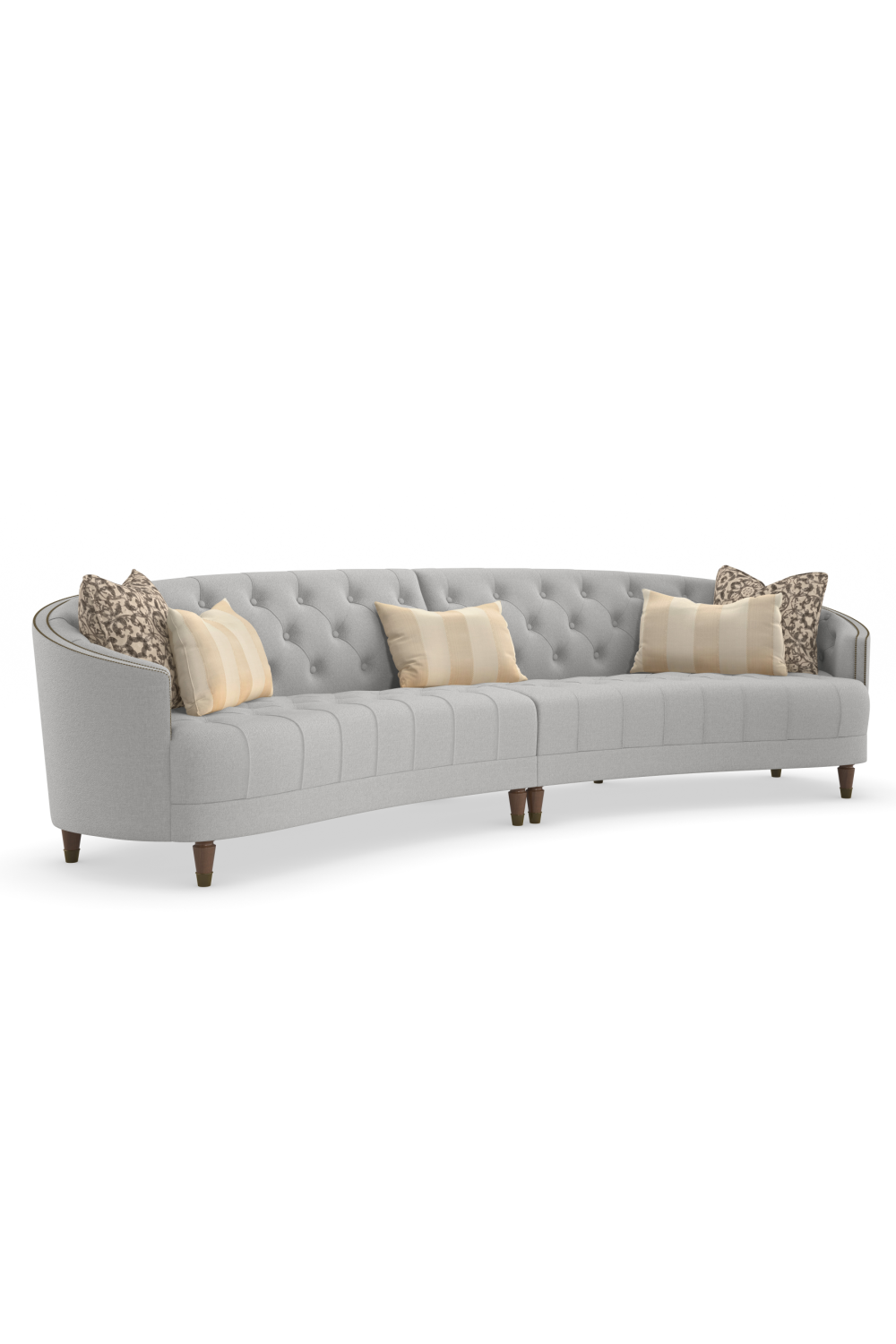 Nail-Trimmed Tufted Sofa | Caracole Raf | Oroa.com