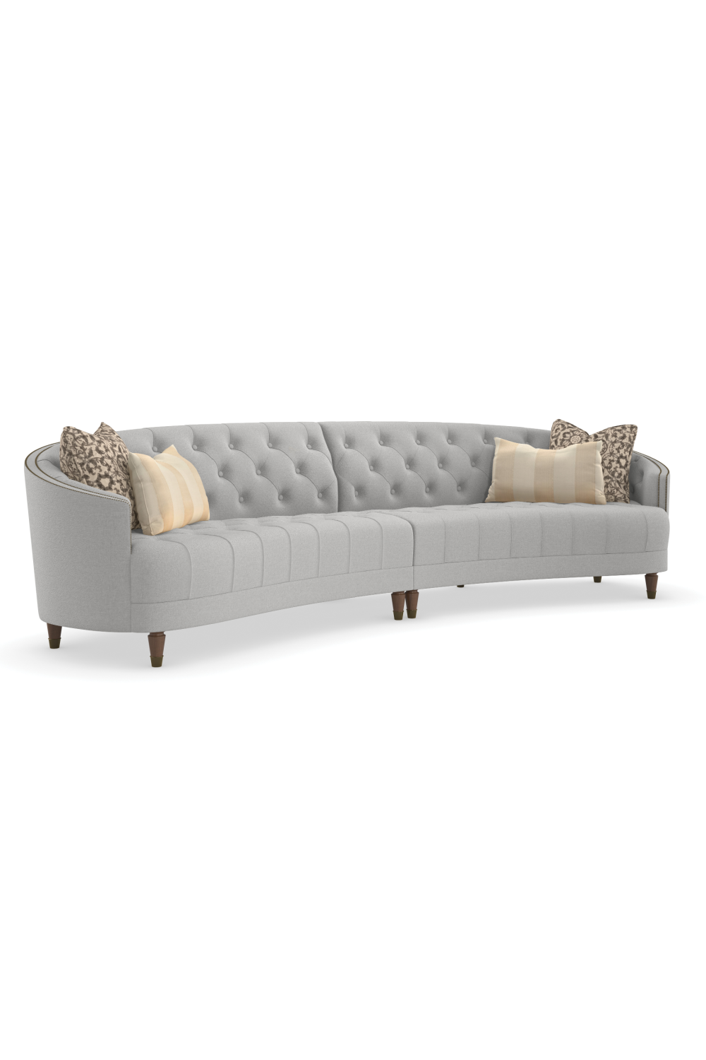 Nail-Trimmed Tufted Sofa | Caracole Raf | Oroa.com