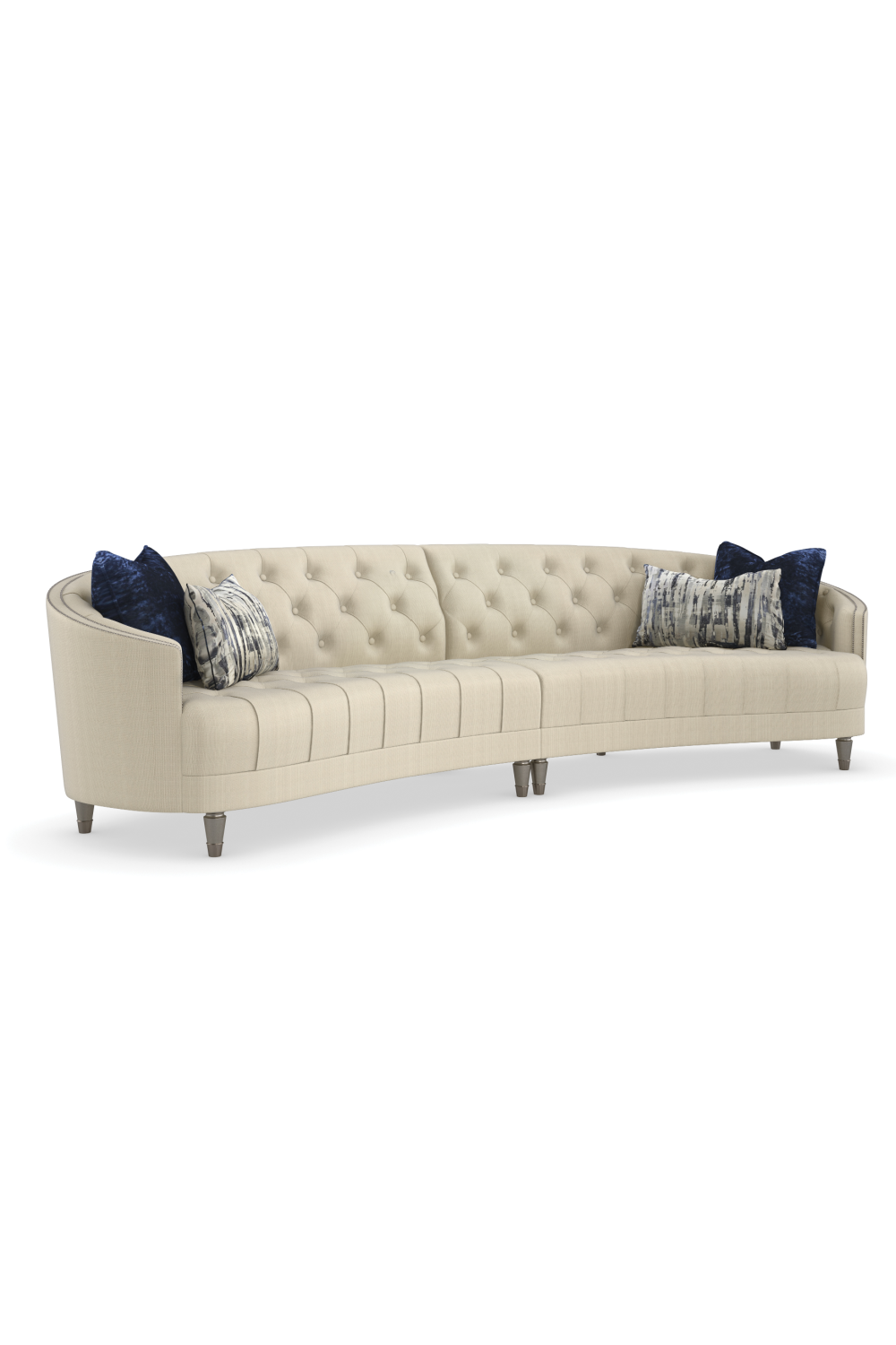 Nail-Trimmed Tufted Sofa | Caracole Raf | Oroa.com