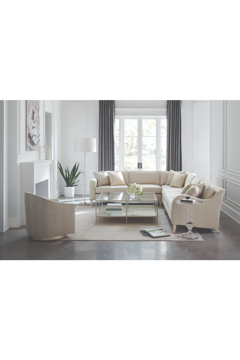   Cream Corner Sofa | Oroa.com