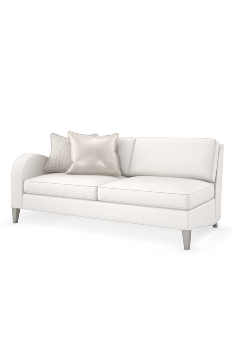 Cream Modern Loveseat | Caracole Victoria | Oroa.com