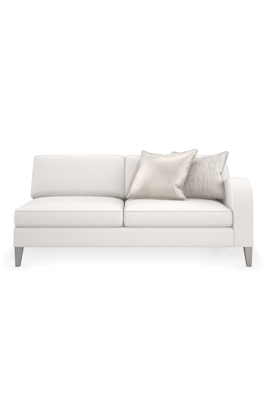 Cream Modern Loveseat | Caracole Victoria | Oroa.com