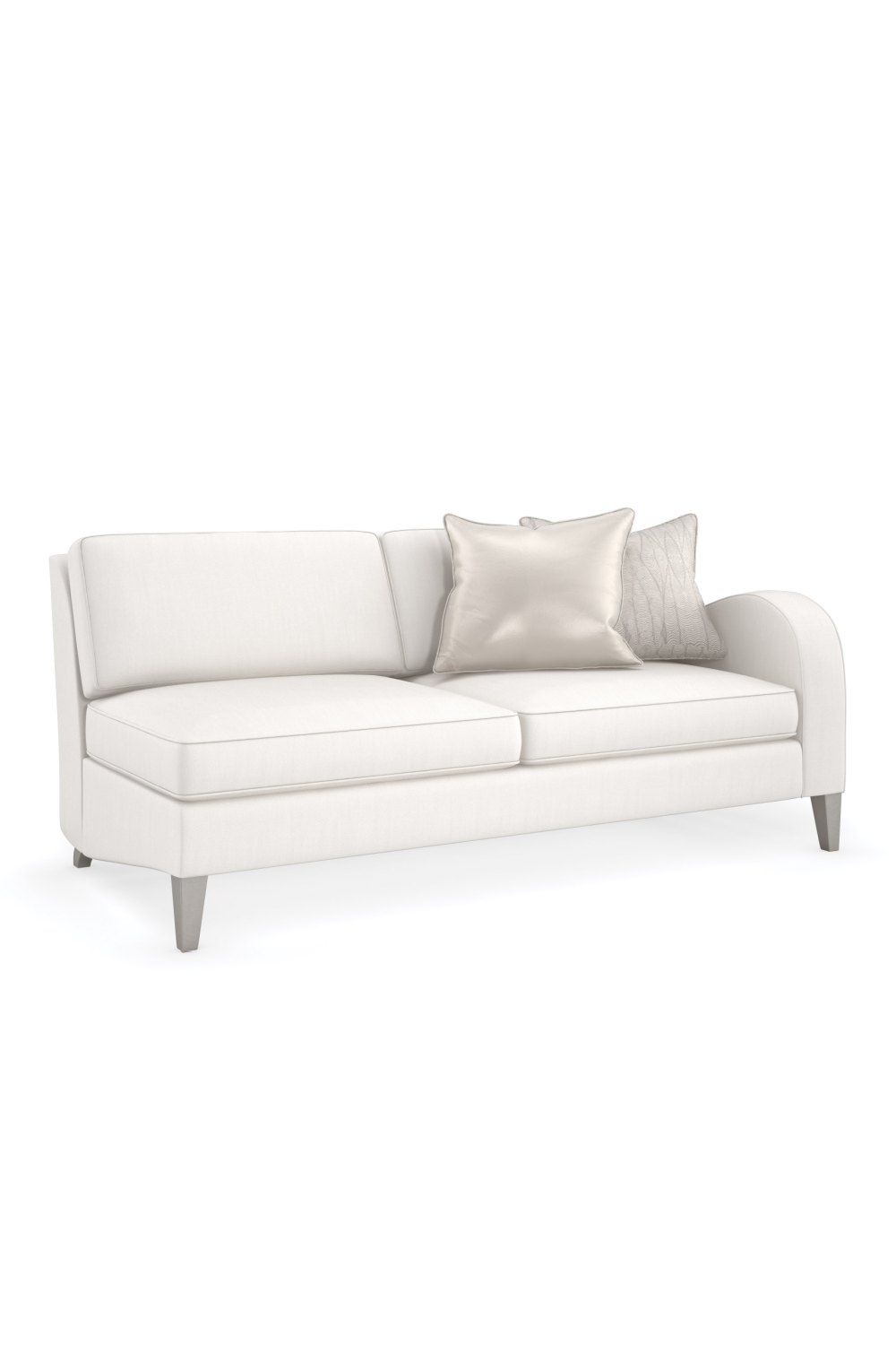 Cream Modern Loveseat | Caracole Victoria | Oroa.com