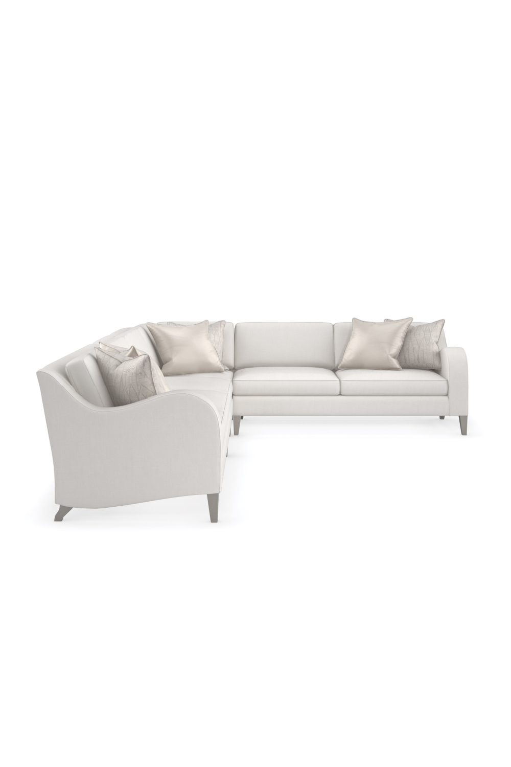 Cream Modern Loveseat | Caracole Victoria | Oroa.com