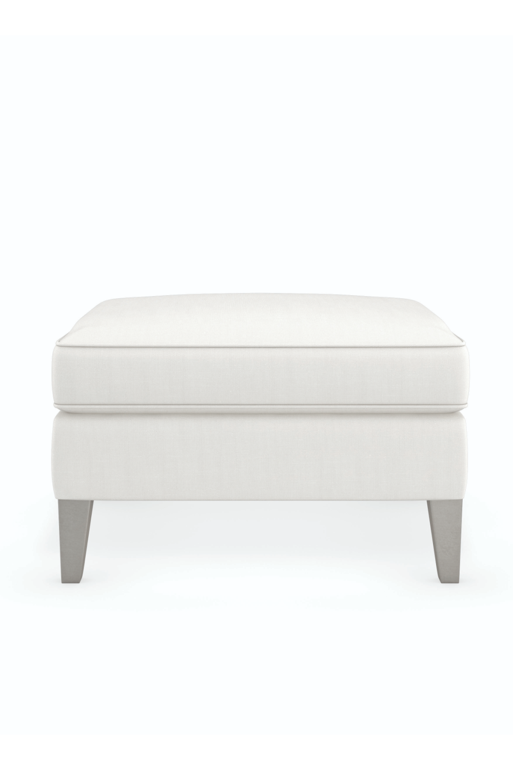 Cream Cushioned Ottoman | Caracole Victoriav | Oroa.com
