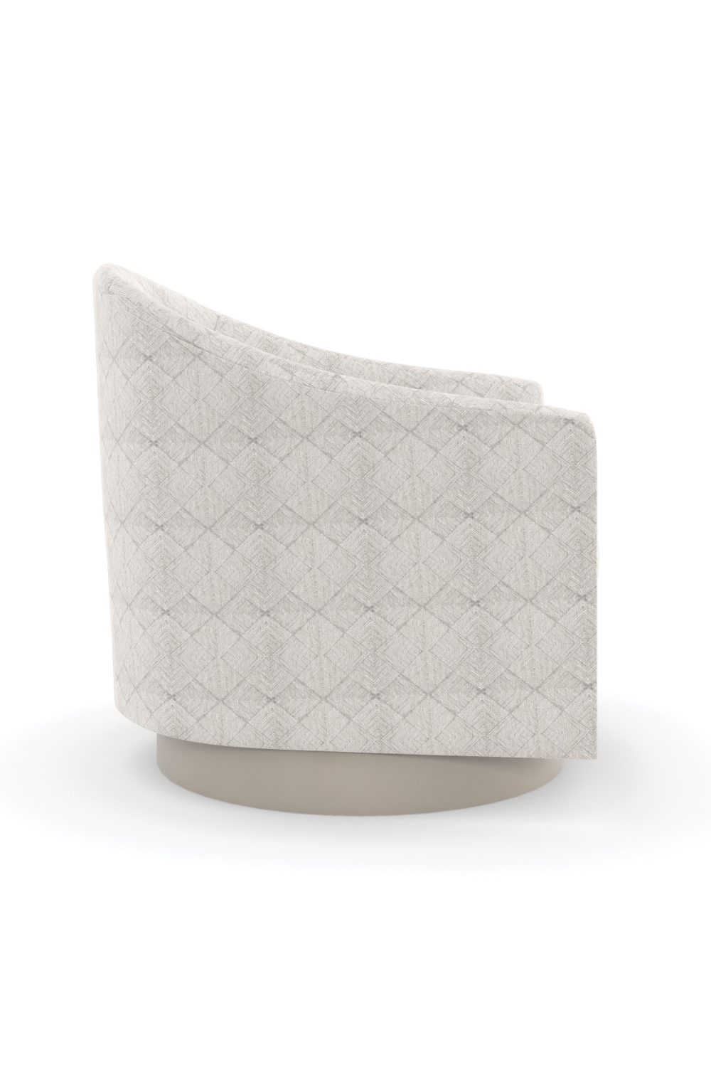 Diamond-Patterned Swivel Chair | Caracole Victoria | Oroa.com