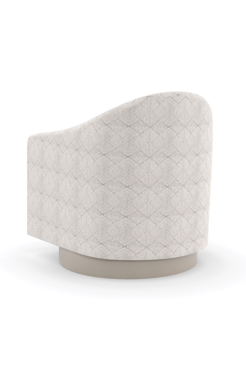 Diamond-Patterned Swivel Chair | Caracole Victoria | Oroa.com