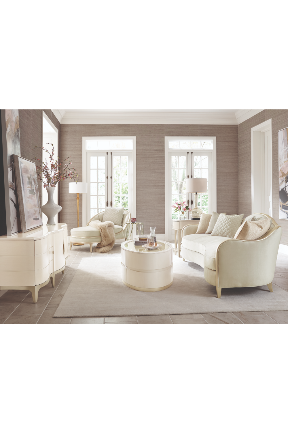 Beige Modern Classic Sofa | Caracole Adela | Oroa.com