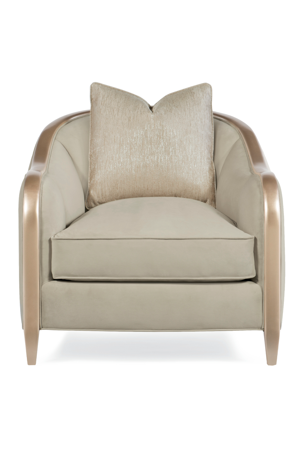 Channeled Velvet Lounge Chair | Caracole Adela | Oroa.com