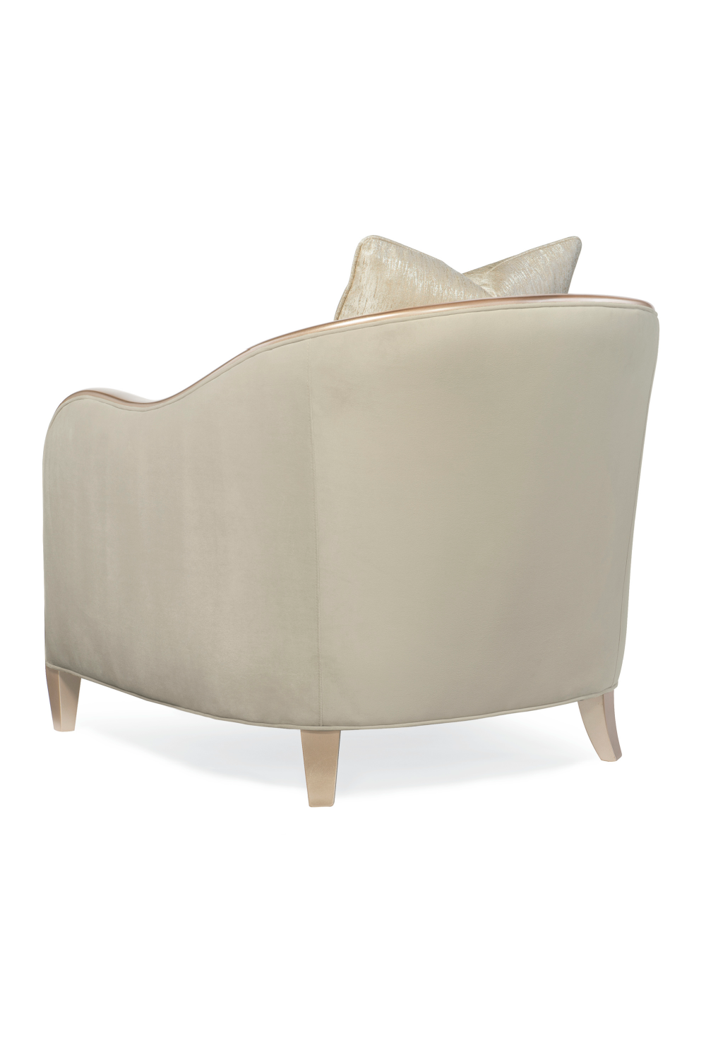 Channeled Velvet Lounge Chair | Caracole Adela | Oroa.com