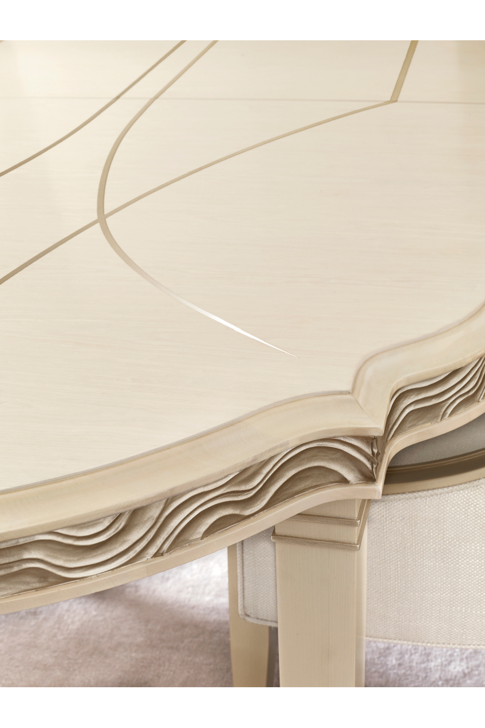 Carved Oval Dining Table | Caracole Adela | Oroa.com