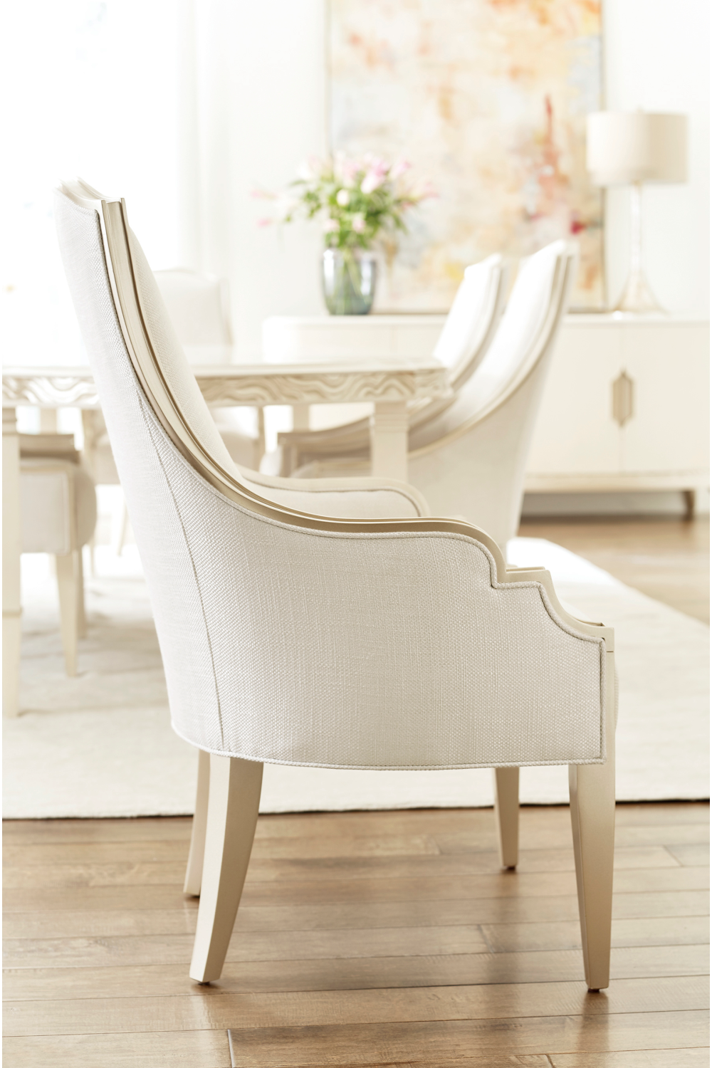 Cream Bouclé Armchair | Caracole Adela | Oroa.com