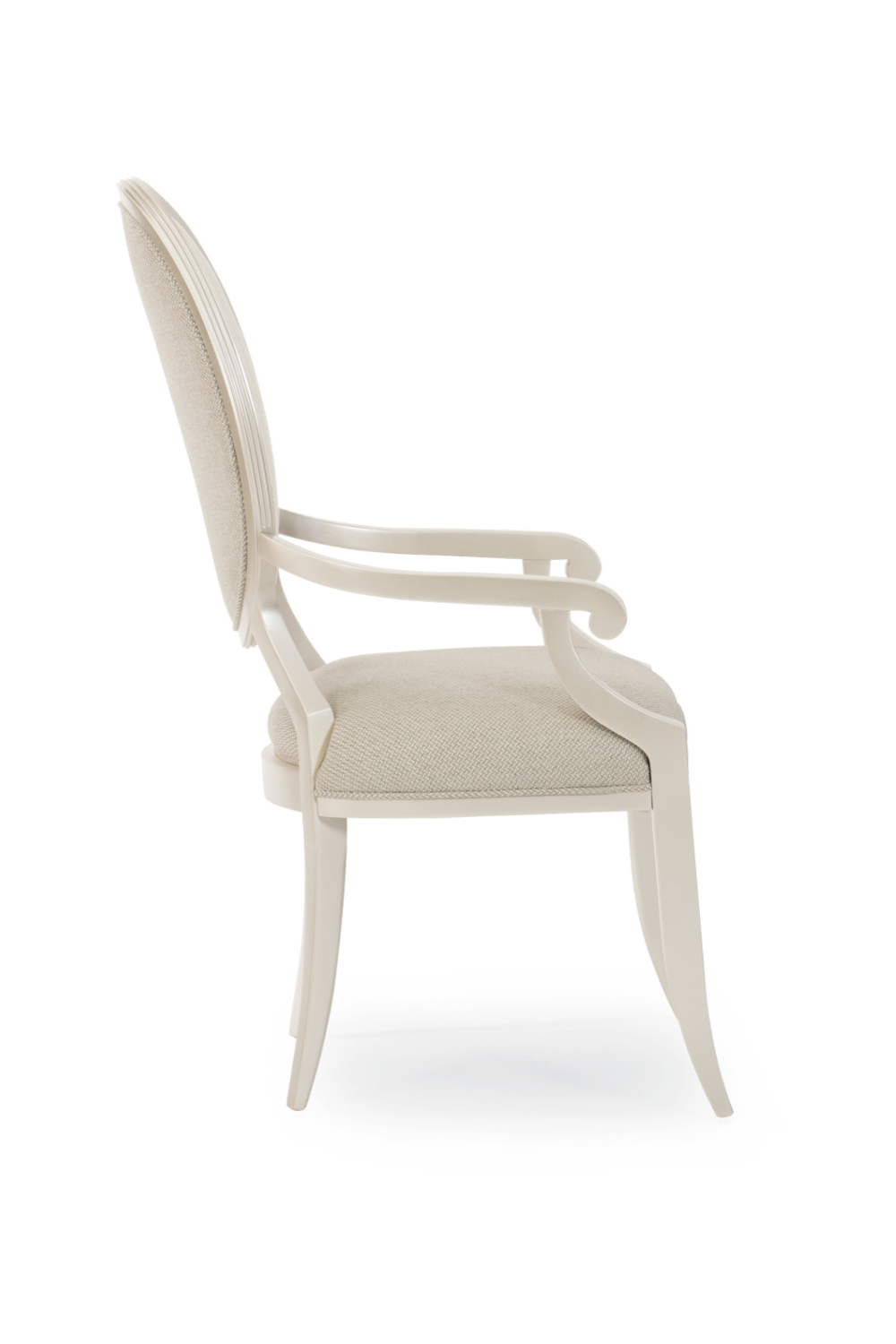 Oval Back Modern Armchair (2) | Caracole Avondale | Oroa.com