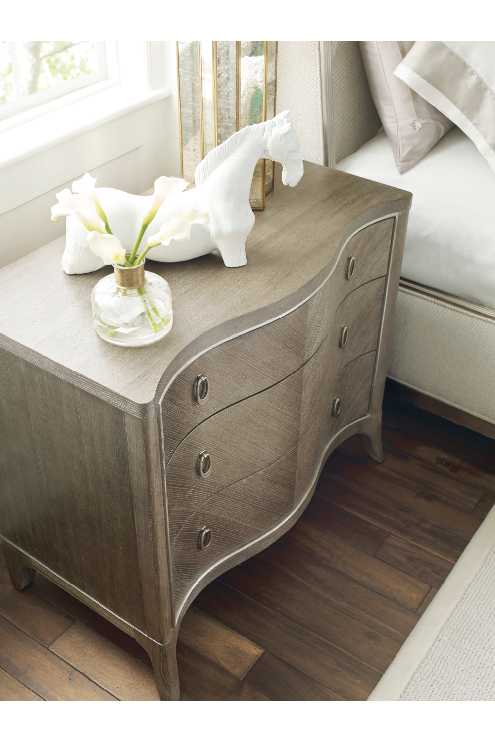 Chevron Ash Nightstand | Caracole Avondale | Oroa.com