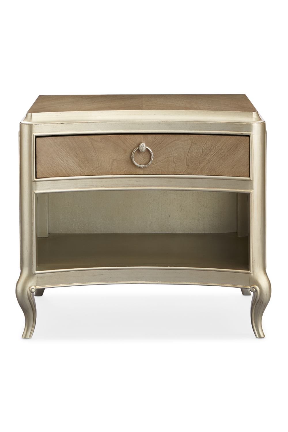 Mid-Century Modern Hardwood Nightstand | Caracole Fontainebleau | Oroa.com