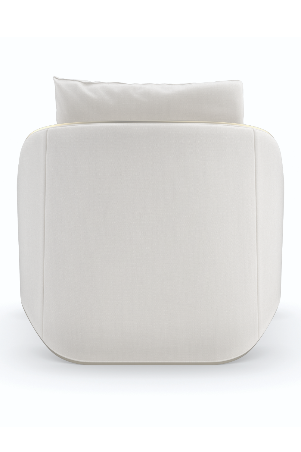 White Chenille Lounge Chair | Caracole Lillian | Oroa.com