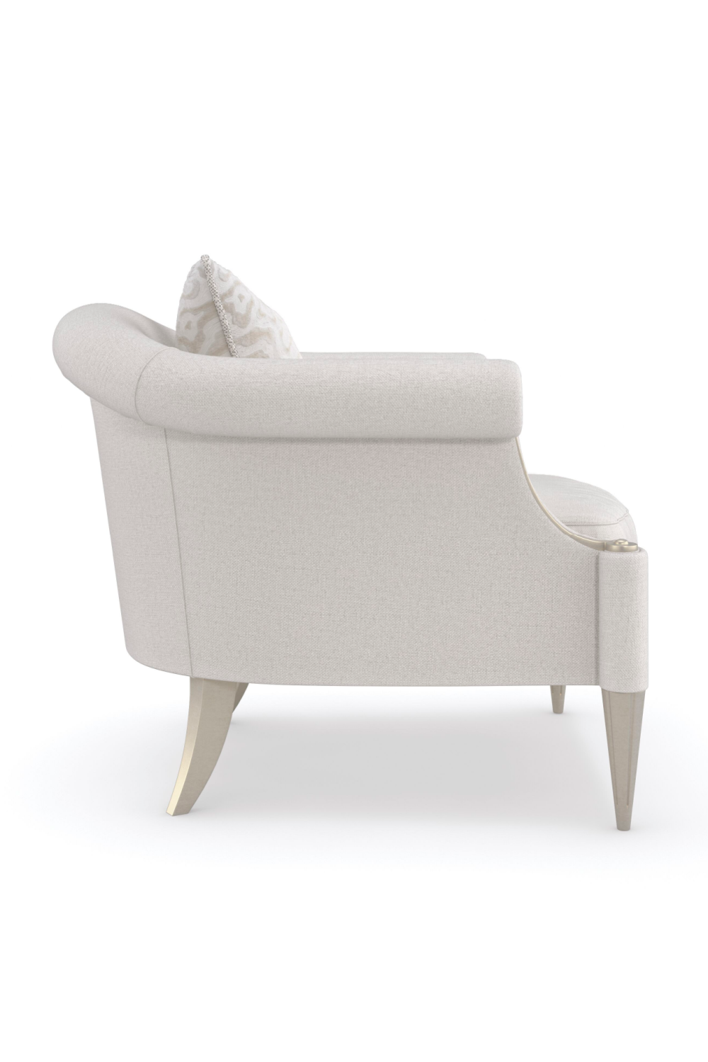 Scroll-Armed Lounge Chair | Caracole Lillian | Oroa.com