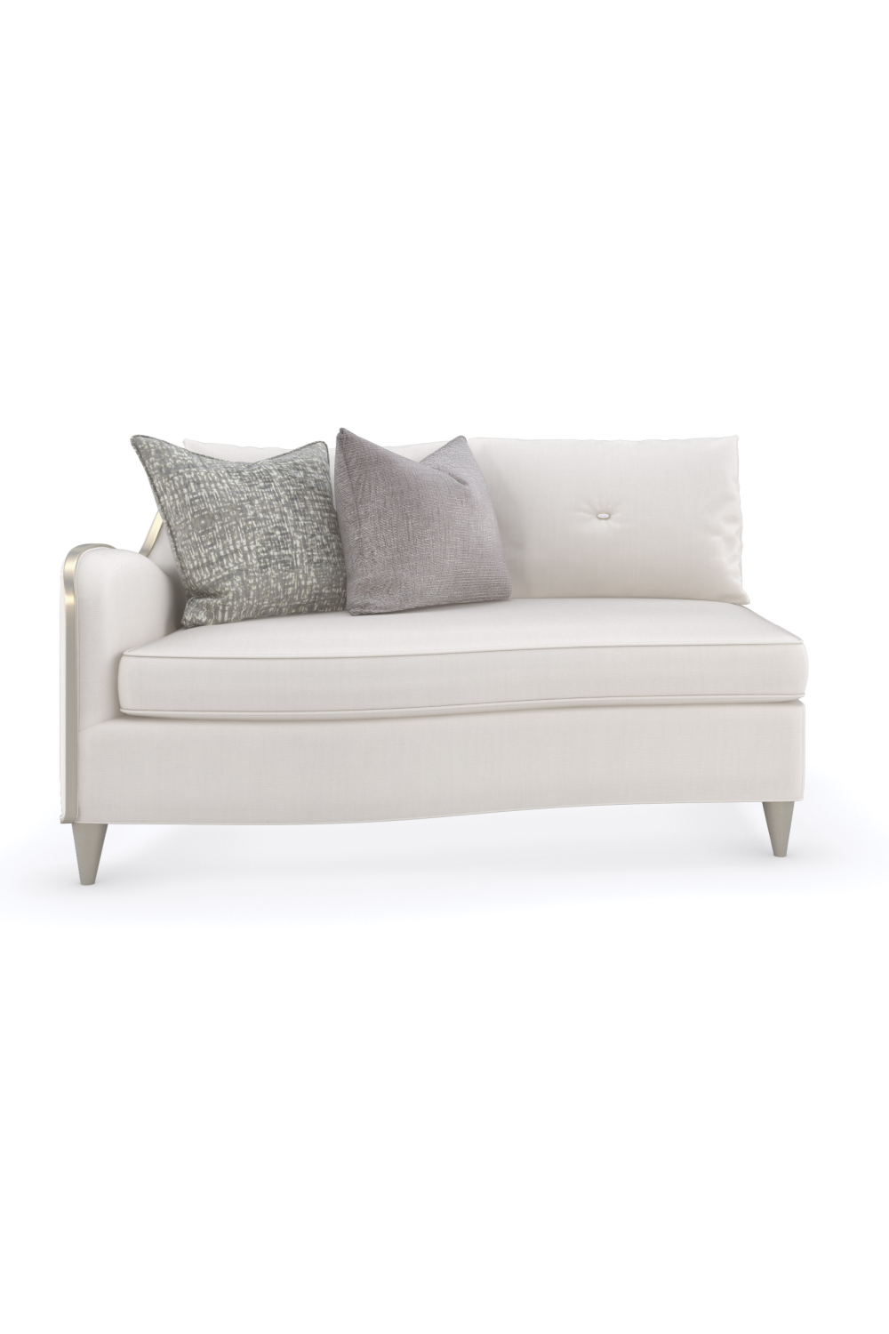 White Chenille Modular Sofa | Caracole Lillian | Oroa.com