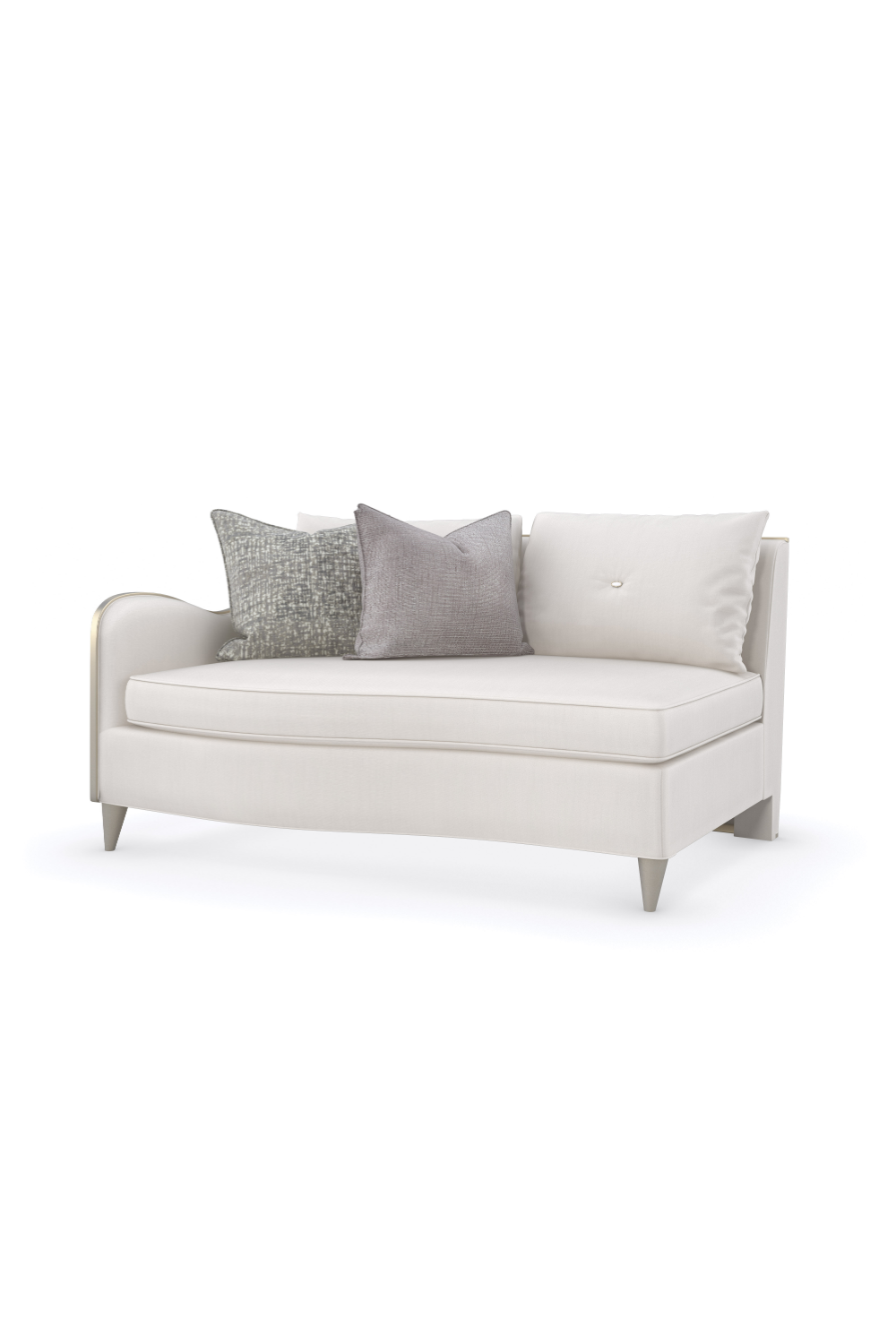 White Chenille Modular Sofa | Caracole Lillian | Oroa.com