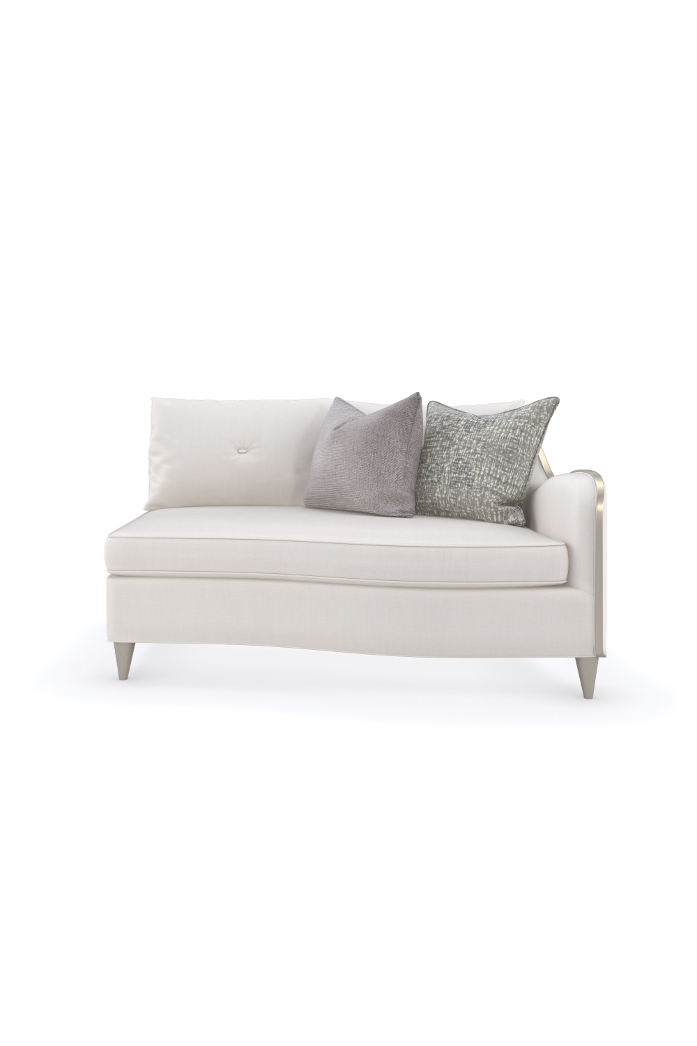 White Chenille Modular Sofa | Caracole Lillian | Oroa.com