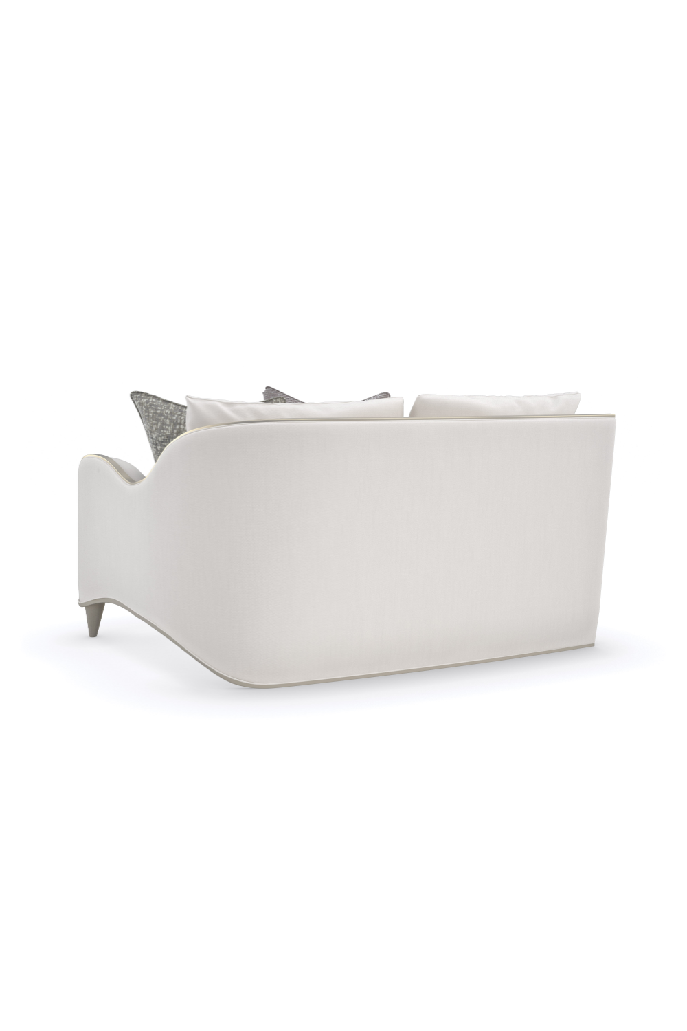 White Chenille Modular Sofa | Caracole Lillian | Oroa.com