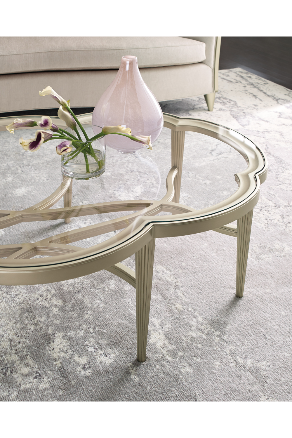 Glass Modern Coffee Table | Caracole Lillian | Oroa.com