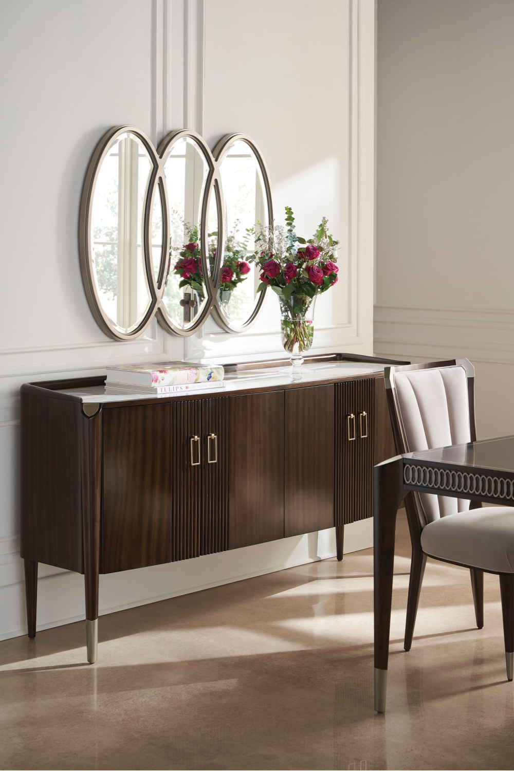 Dark Brown Wooden Sideboard | Caracole The Oxford | Oroa.com