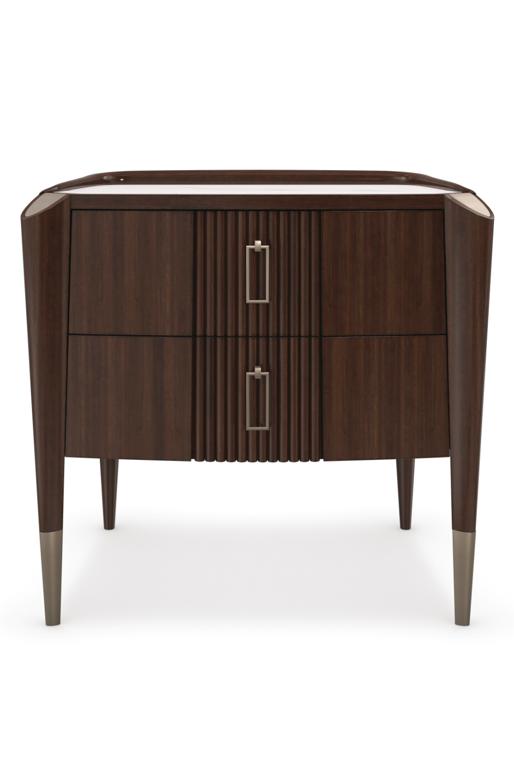 Dark Wood Classic Nightstand | Caracole The Oxford | Oroa.com